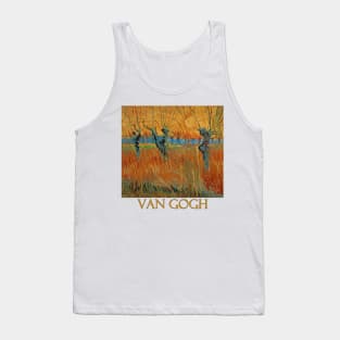 Pollard Willows at Sunset by Vincent van Gogh Tank Top